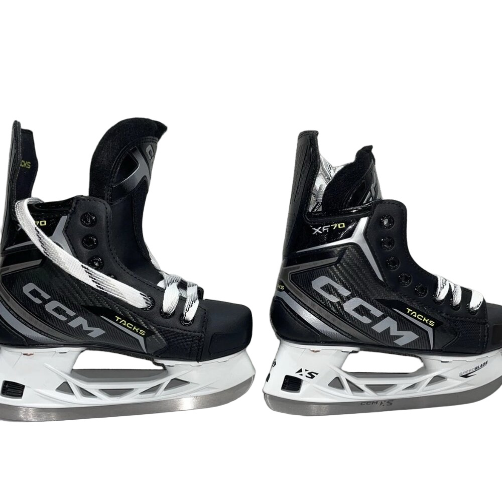 NEW CCM TRACKS XF70 Junior Ice Hockey Skates – Black – Size US 2 Regular